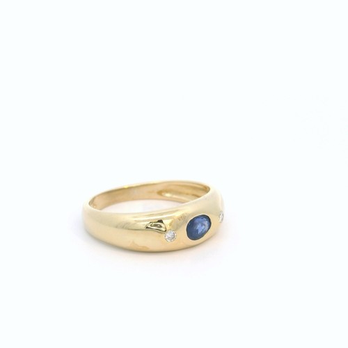 Damenring goldring mit saphir - goldring,