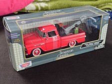 1/24 Motor Max Chevy Apache Fleetside Pickup Wrecker 1:24 1958 rot 75430 OVP