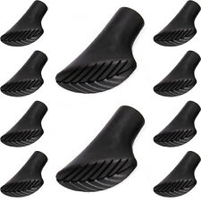 10x Nordic Walking Pads Gummipads Gummipuffer Ersatzfüße Puffer Asphalt schwarz