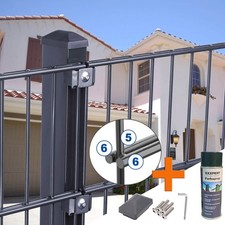 Doppelstabmattenzaun 6/5/6