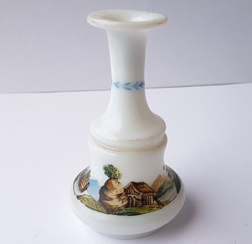 Glas vase flakon opalinglas - flakon,,