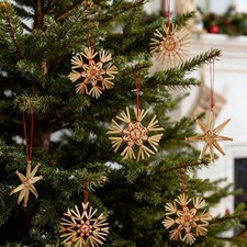 24-teiliges Strohsterne Set 8