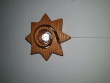 Holz Mobile Sonne mit Kristall 10cm