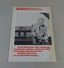 Prospekt / Broschüre Bosch Motortester im Baukastensystem Stand 1/1970
