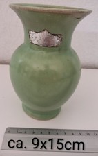 Vase Blumenvase Grün Ton Keramik Steingut Türkis Türkisgrün 
