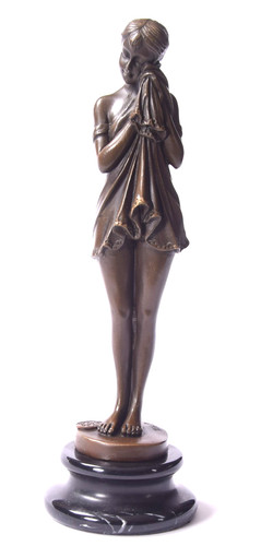 Trauriges mädchen bronze - trauriges,