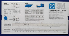 Rechenschieber Ronden Rohre Flachstangen Sidalmetall Sidal Gelsenkirchen