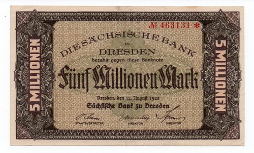 Banknote die sächsische bank - banknote,