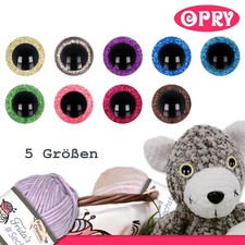Opry 1 Paar Sicherheitsaugen Glitzer Stofftiere, Puppen, Häkeln, Amigurumi