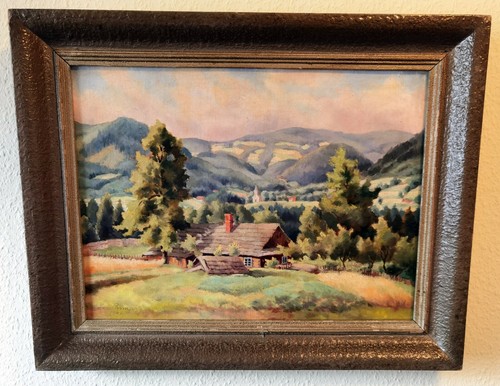 Gemälde landschaft 1942 - landschaft,