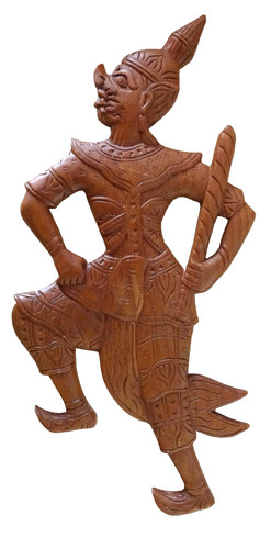 Wandschmuck holzfigur - wandschmuck,
