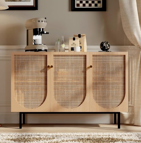 Rattanschrank mit türen - mit, 3