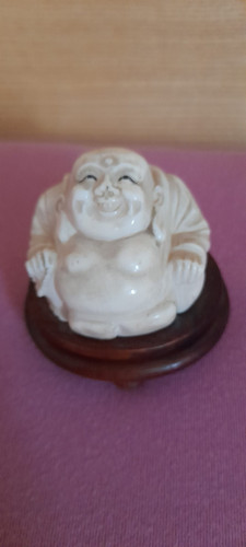 Skulptur lachender buddha - -,