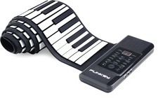 B-WARE 88-Tasten Rollpiano Kinder Keyboard E-Piano MIDI Pedal Netzteil Akku
