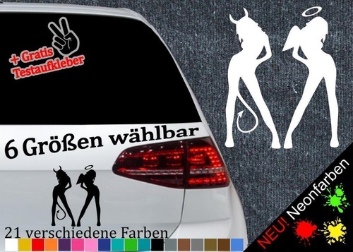 Engelchen teufelchen aufkleber - engelchen,