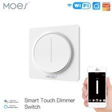 MOES WLAN Smart Dimmer Lichtschalter Touch Dimmschalter WiFi Alexa APP Steuerung