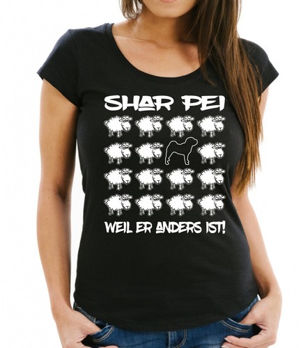 Shar pei damen shirt black - t-shirt,