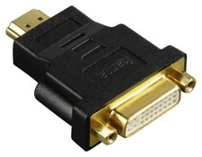 Hama DVI-HDMI, Adapter, HDM -Stecker-DVI-Kupplung, vergoldet, geschirmt, 0013402