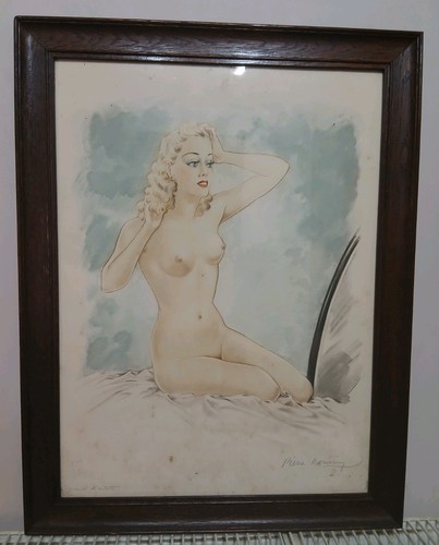Vintage akt pin künstler - pin-up,