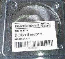 Metallkreissägeblatt/Sägeblatt 63 x 0,5 x 16