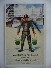 Alte Hummel-AK Hamburg, ungelaufen