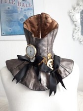 Maya Hansen Halskrause Steampunk gold gothic corsage neckcorsage hals korsett