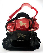 Poodlebag Friday red rot Umhängetasche Handtasche Henkeltasche mit Pudel Motiv