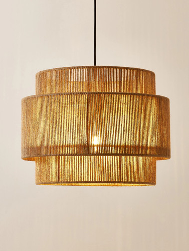 Westwing jute pendelleuchte - jute,