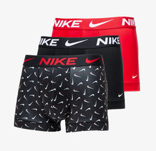Nike Dri-FIT Essential Micro 3erPack Boxershorts Schwarz/Rot Herren Größe S
