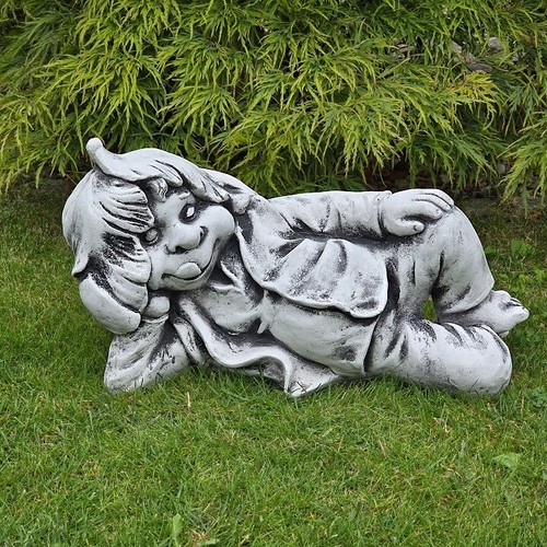 Steinfigur fauler troll - steinfigur,