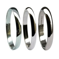 2mm 950 Platinum D-Form