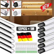 12x 1m U / V LED Aluminium