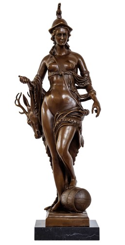 Bronzeskulptur diana göttin - bronzeskulptur,