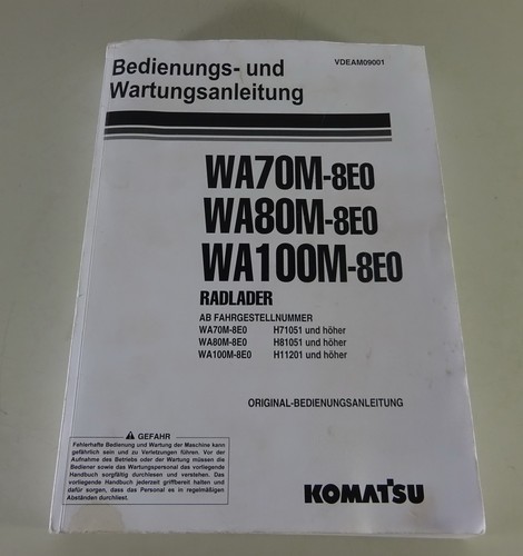 Betriebsanleitung komatsu - betriebsanleitung,