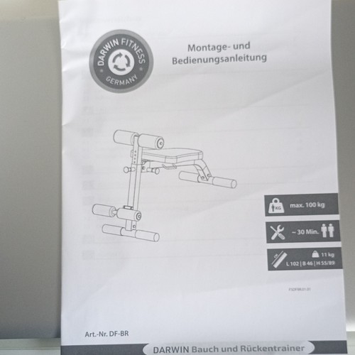 Darwin trainingsbank bauch - darwin, bauch-