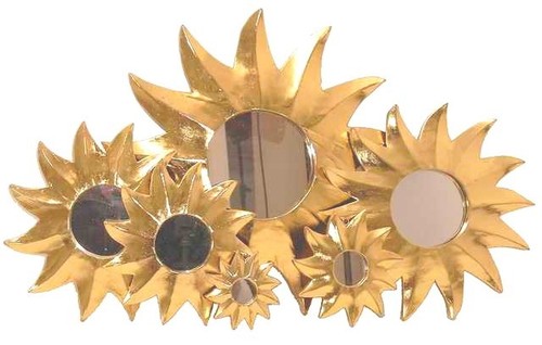 Deko spiegel golden sun - deko-spiegel,