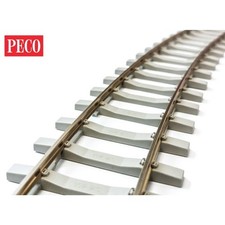 Spur 0 Flexgleis Code 143 mit Betonschwellen, 6 Stück - Peco SL702FB