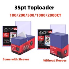 normale 35pt 3"x4" Toplader und kostenlose Hüllen 100/200/500/1000/2000ct 