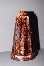 Grosse braune glasierte