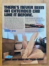 Chevy S-10 Pickup Truck Oldtimer Chevrolet Original 1983 Vintage Advert Werbung