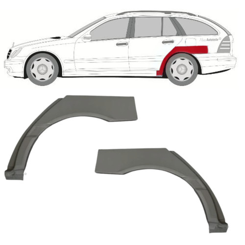 Radlauf reparaturblech - 2x,