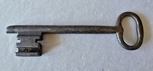 Antiker großer bartschlüssel - antiker,