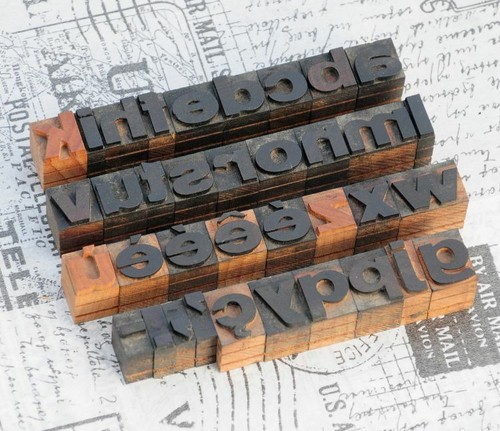 Alphabet holzbuchstaben 18 - a-z,