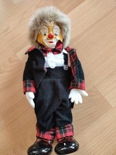 Sammlerpuppe, “Kleiner Clown”, Kopf, Hände und Schuhe Keramik