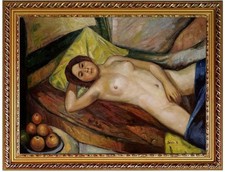 Ölbild weiblicher Akt, Nude, Faistauer Anton, ÖLGEMÄLDE,HANDGEMALT F:50x60cm