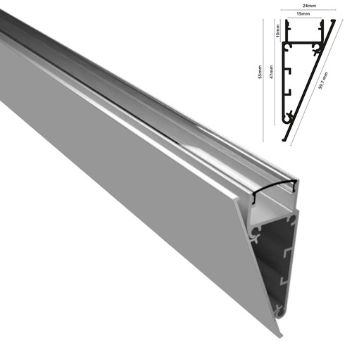 Alu profil wand leiste - alu,