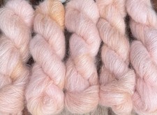 Handgefärbte Kidmohair/Seide