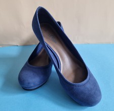 s. Oliver Pumps Keilschuh mit 4,5 cm Absatz Gr 39 dunkel blau 