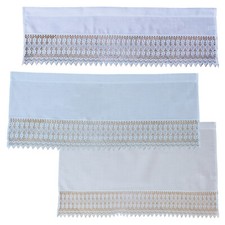 Scheibengardine Weiß Spitze