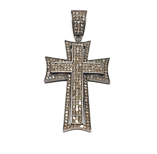 Diamant kreuz anhänger 925 - kreuz,